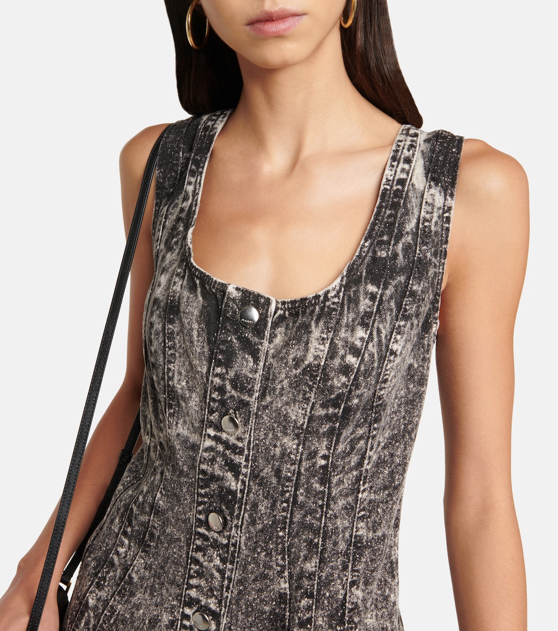 Bleached denim midi dress | Marni