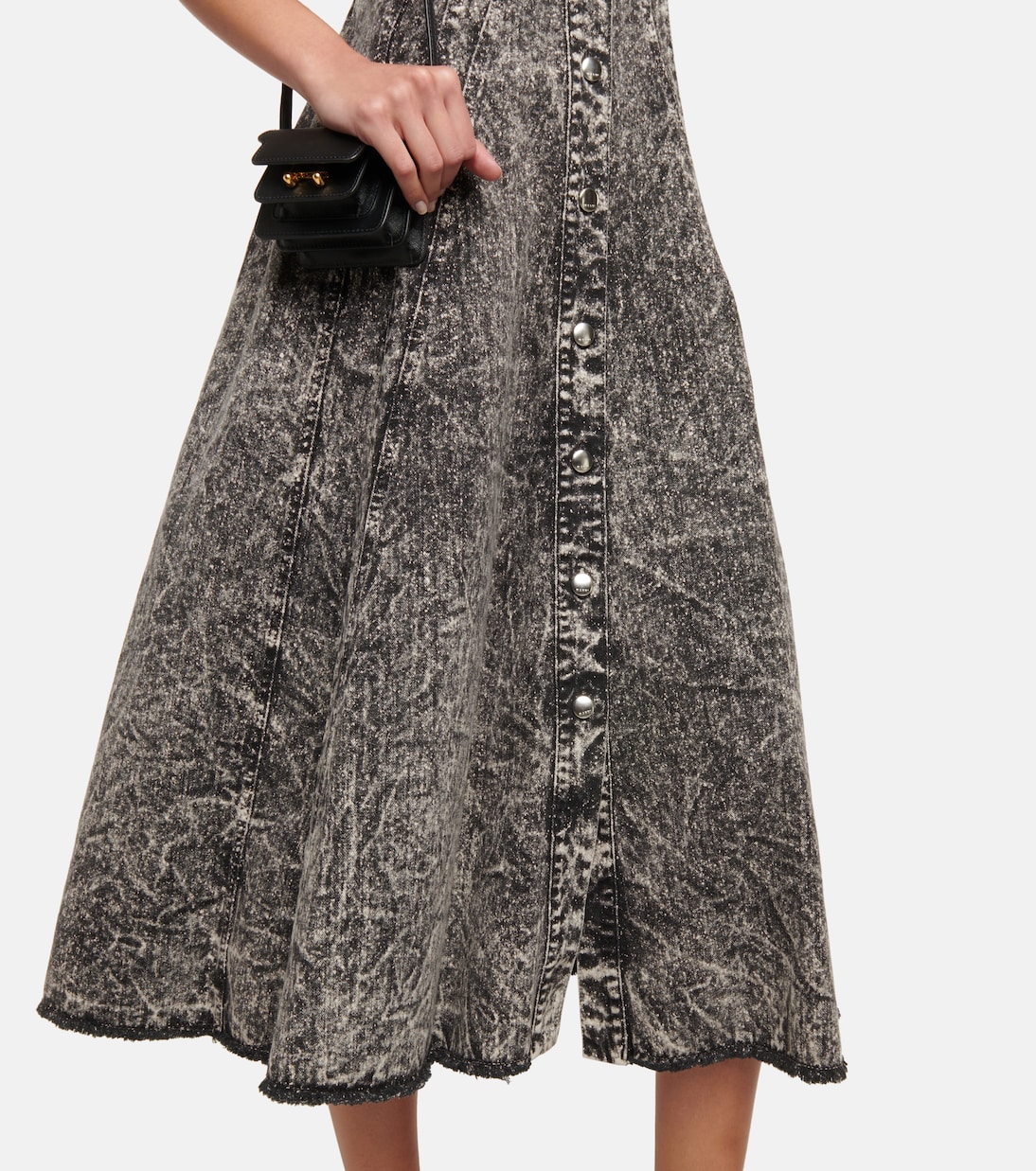 Bleached denim midi dress | Marni