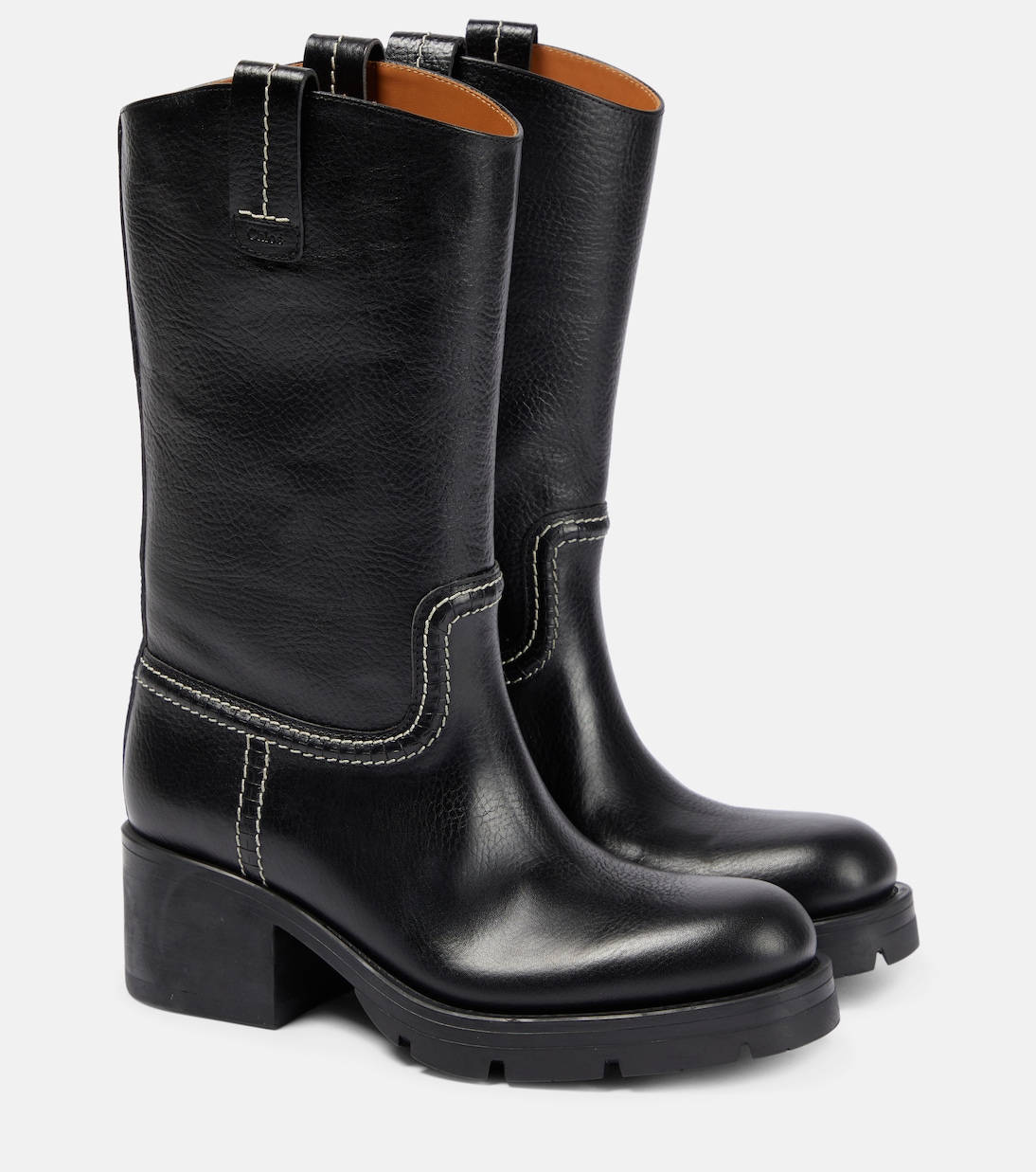 Neva leather ankle boots | Chloé