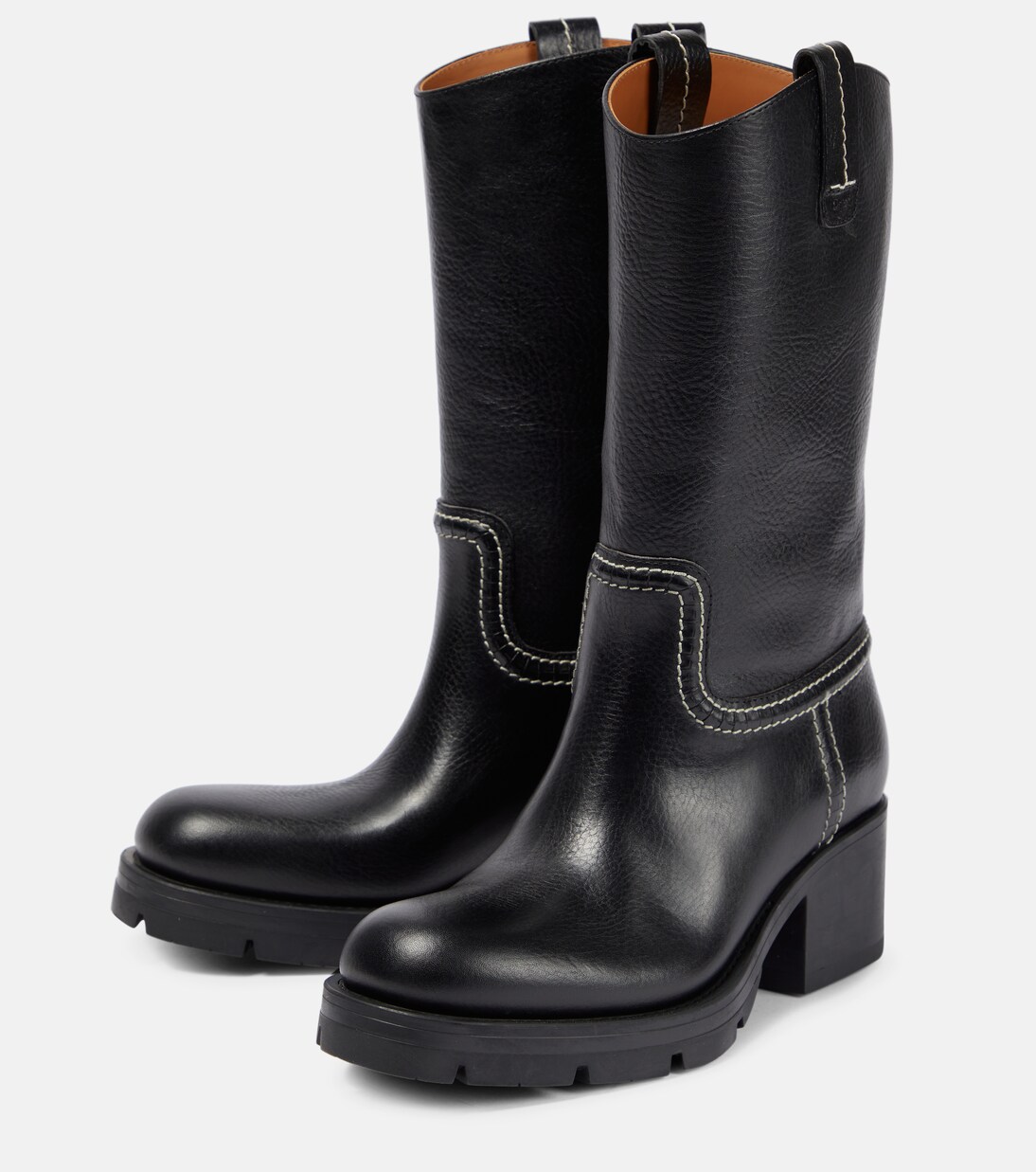 Neva leather ankle boots | Chloé