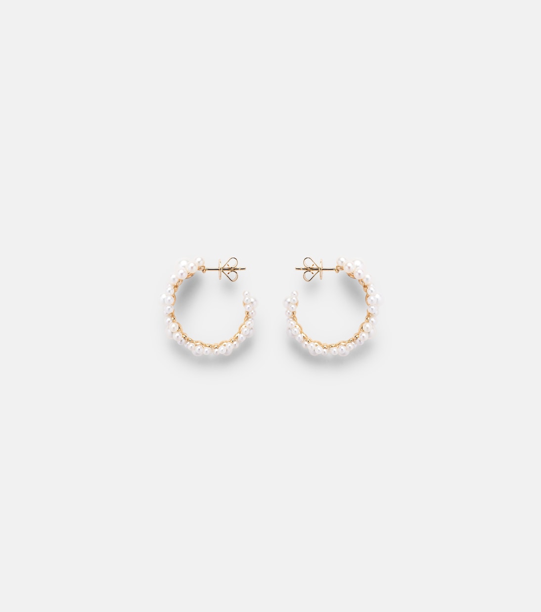 Pendientes Jardin Boucle de oro de 14 ct con perlas de agua dulce | Sophie Bille Brahe