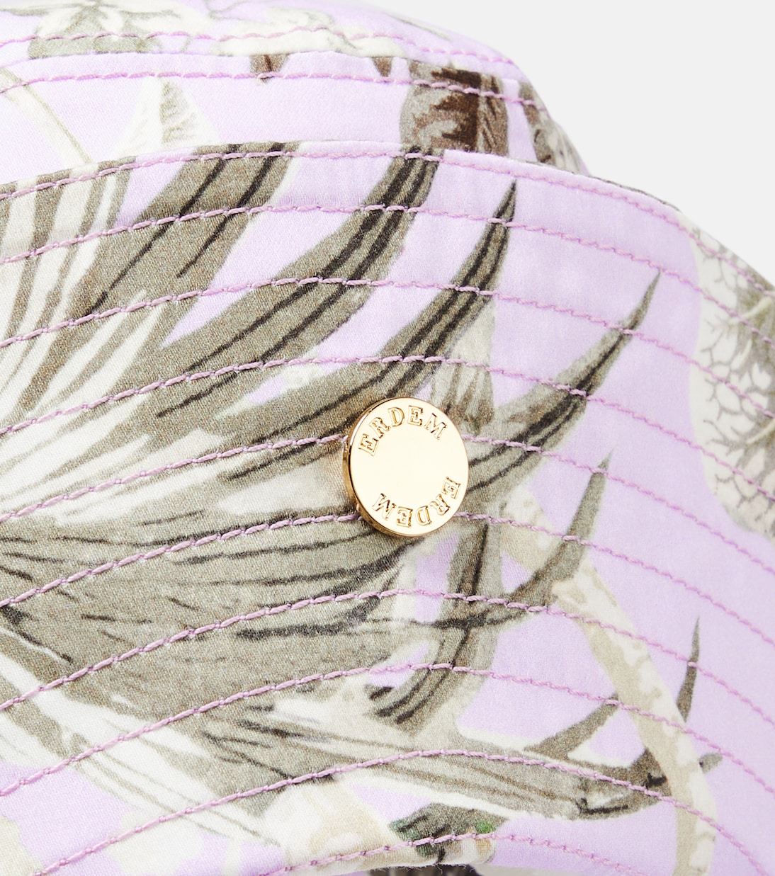 Chapeau bob en coton mélangé à fleurs | Erdem