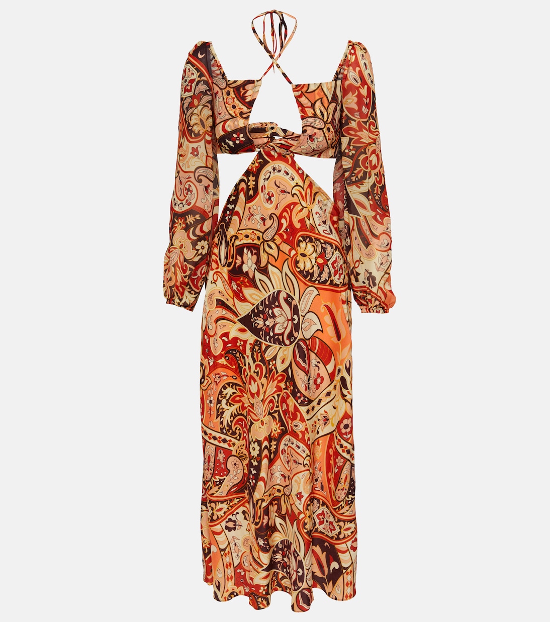Kamilla printed georgette maxi dress | Rixo