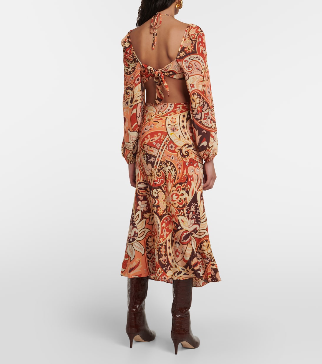 Kamilla printed georgette maxi dress | Rixo