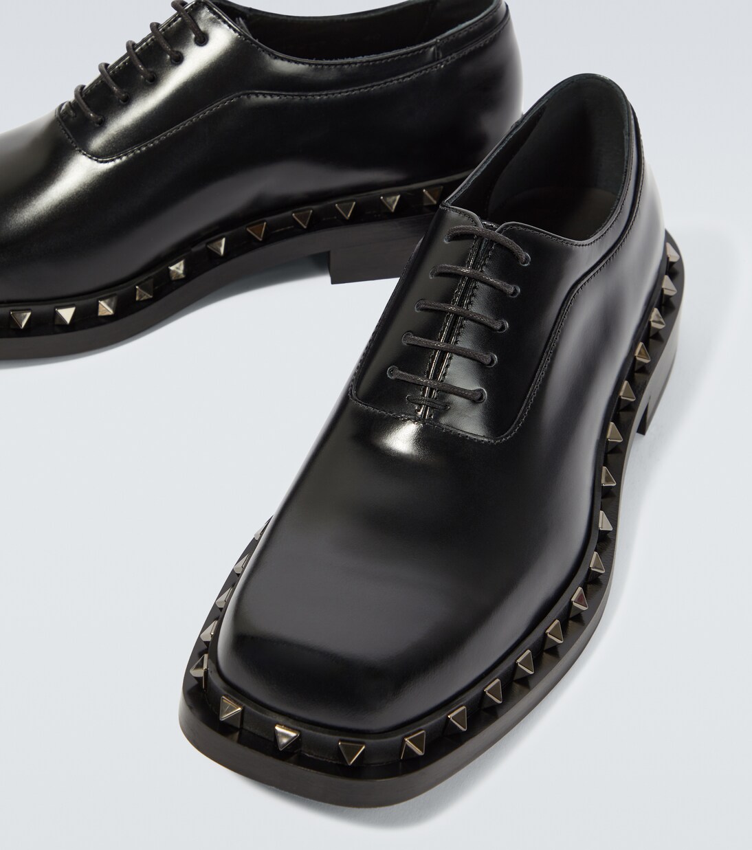 Rockstud leather Oxford shoes  | Valentino Garavani