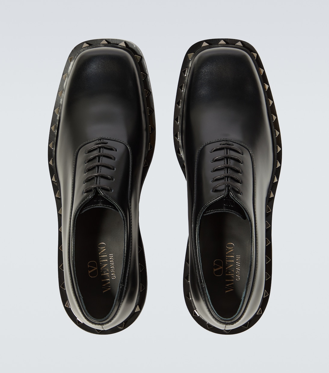Rockstud leather Oxford shoes  | Valentino Garavani