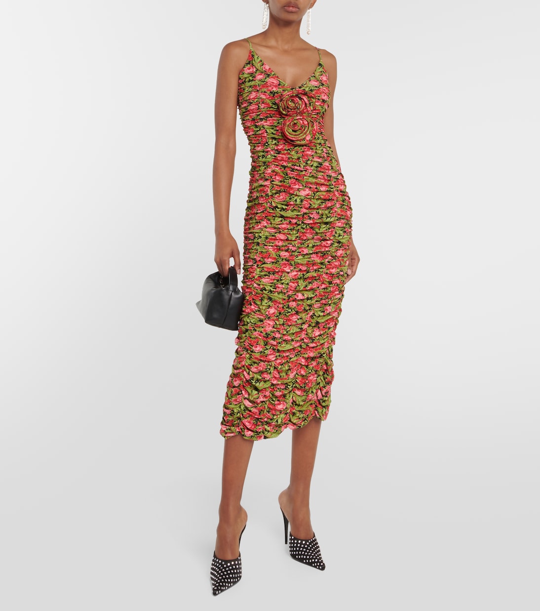 Embellished satin mules | Magda Butrym