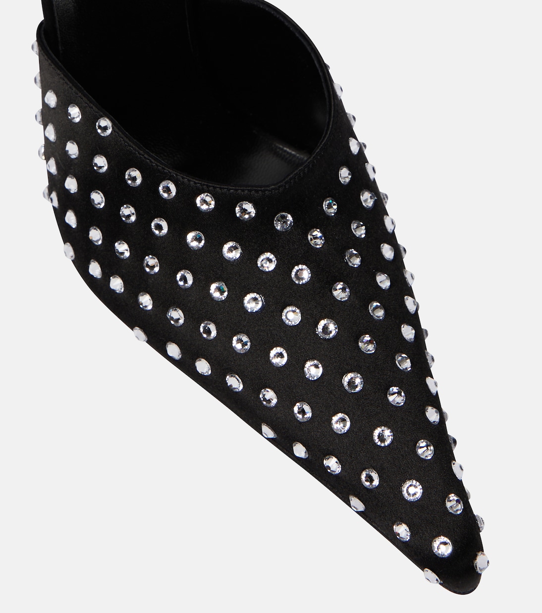 Embellished satin mules | Magda Butrym