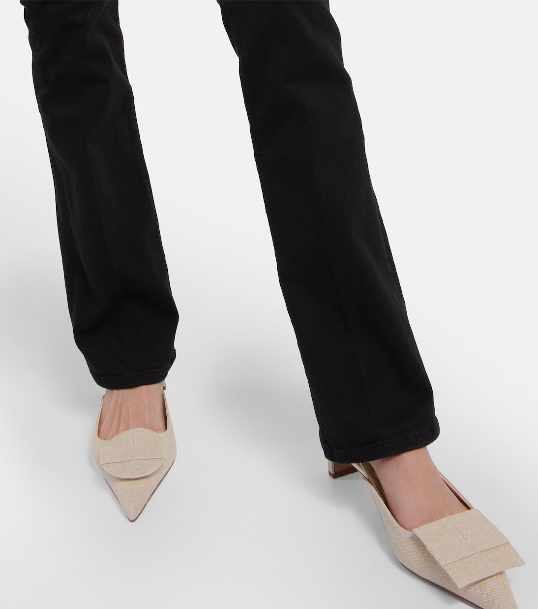 Jean bootcut Le Mini Boot à taille mi-haute | Frame