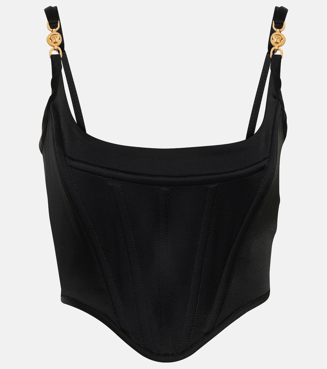 Bustier-Top Medusa '95 aus Satin | Versace