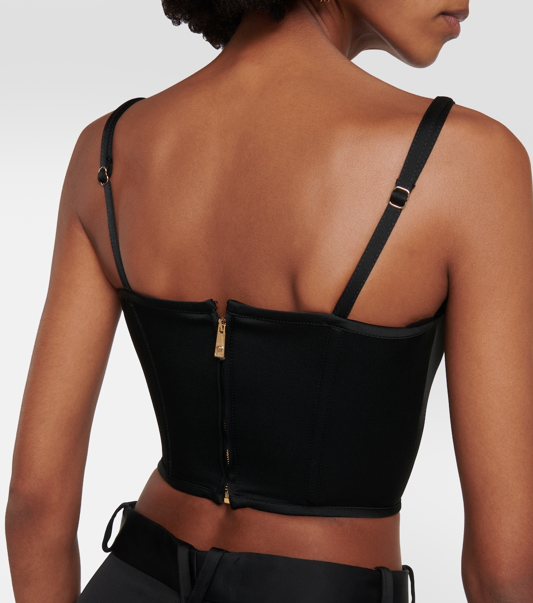 Bustier-Top Medusa '95 aus Satin | Versace