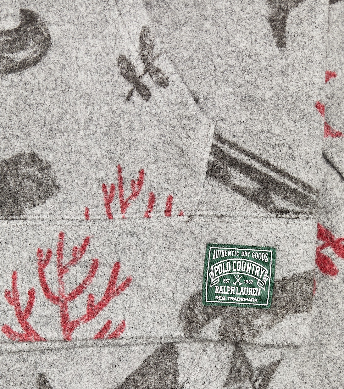 Printed cotton jersey hoodie | Polo Ralph Lauren Kids