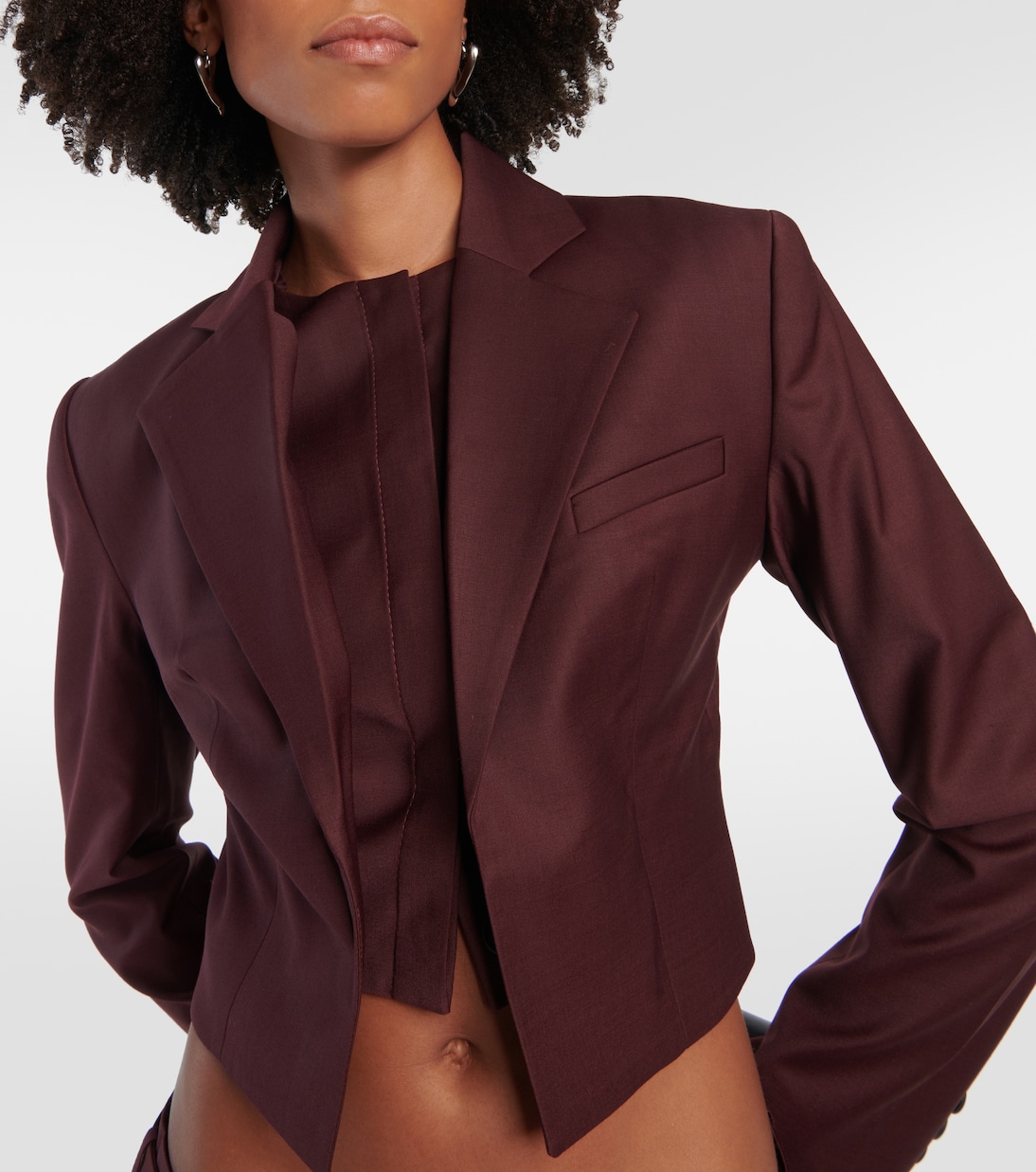 Cropped-Blazer Sylva aus Wolle | Aya Muse