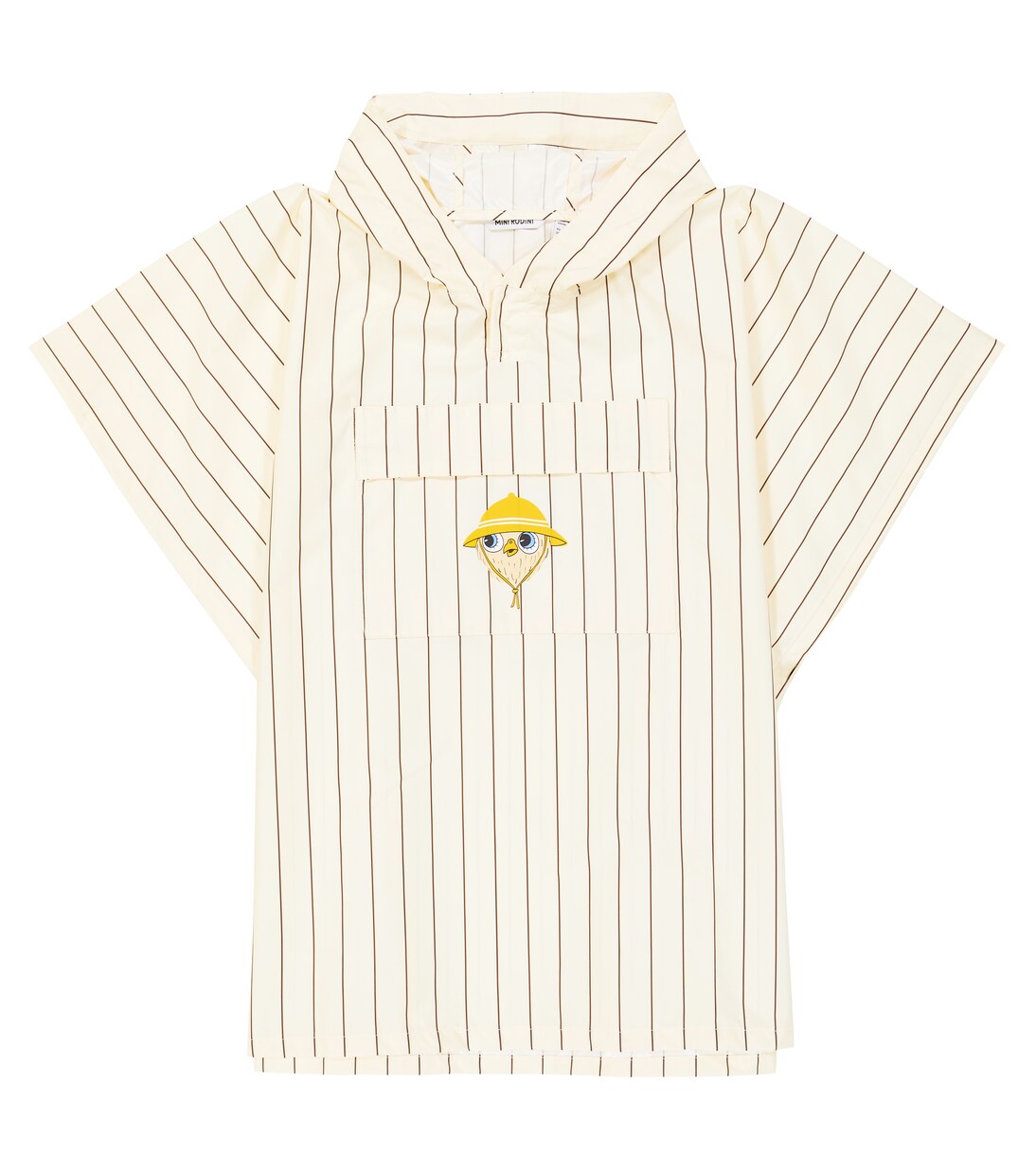 Owl pinstriped rain poncho | Mini Rodini