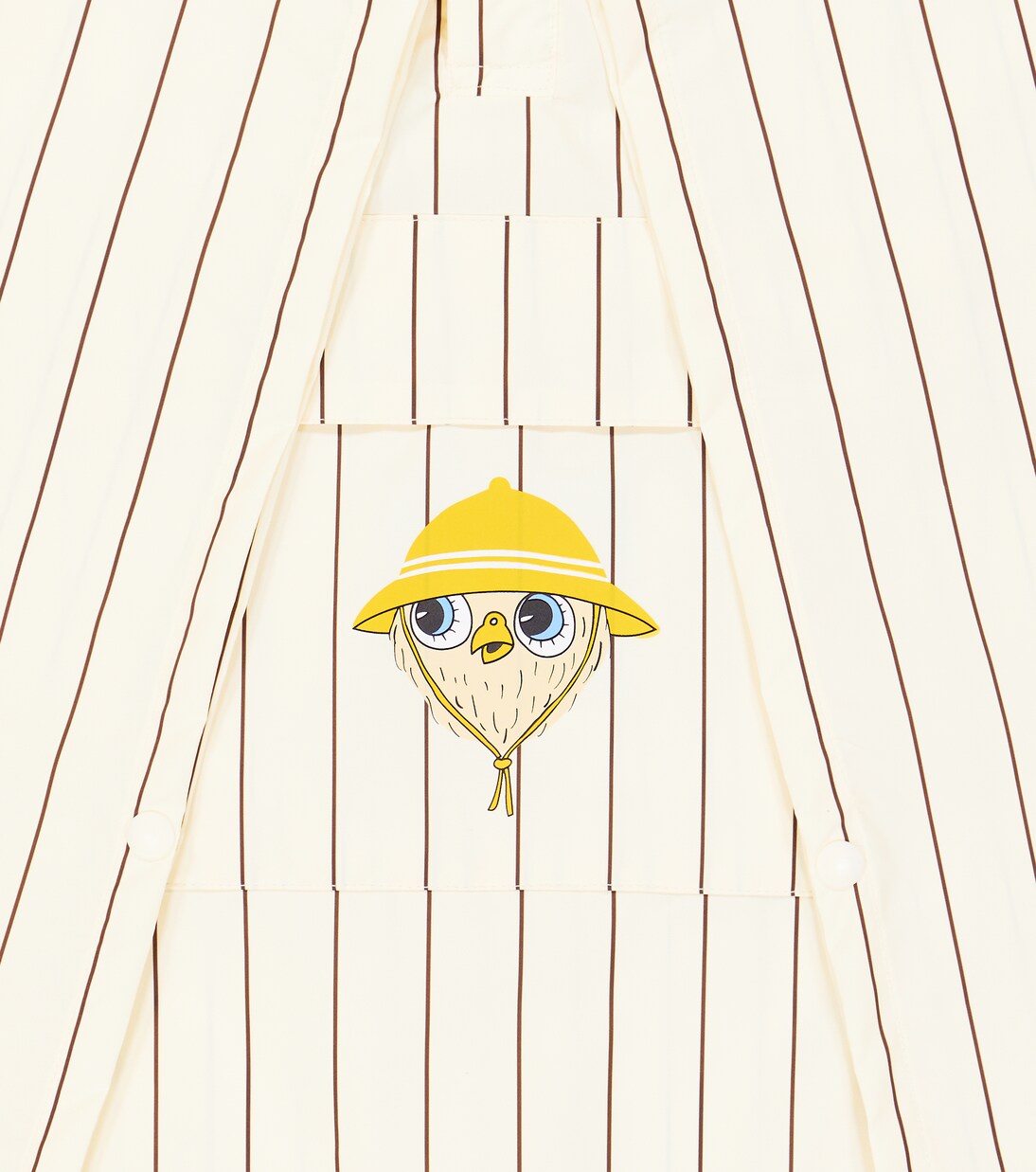 Owl pinstriped rain poncho | Mini Rodini