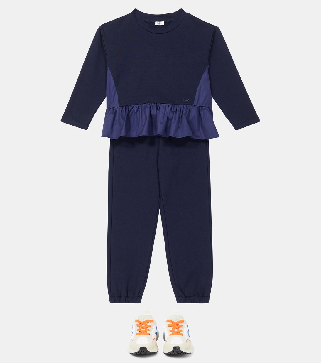 Cotton-blend sweatshirt and sweatpants set | Il Gufo