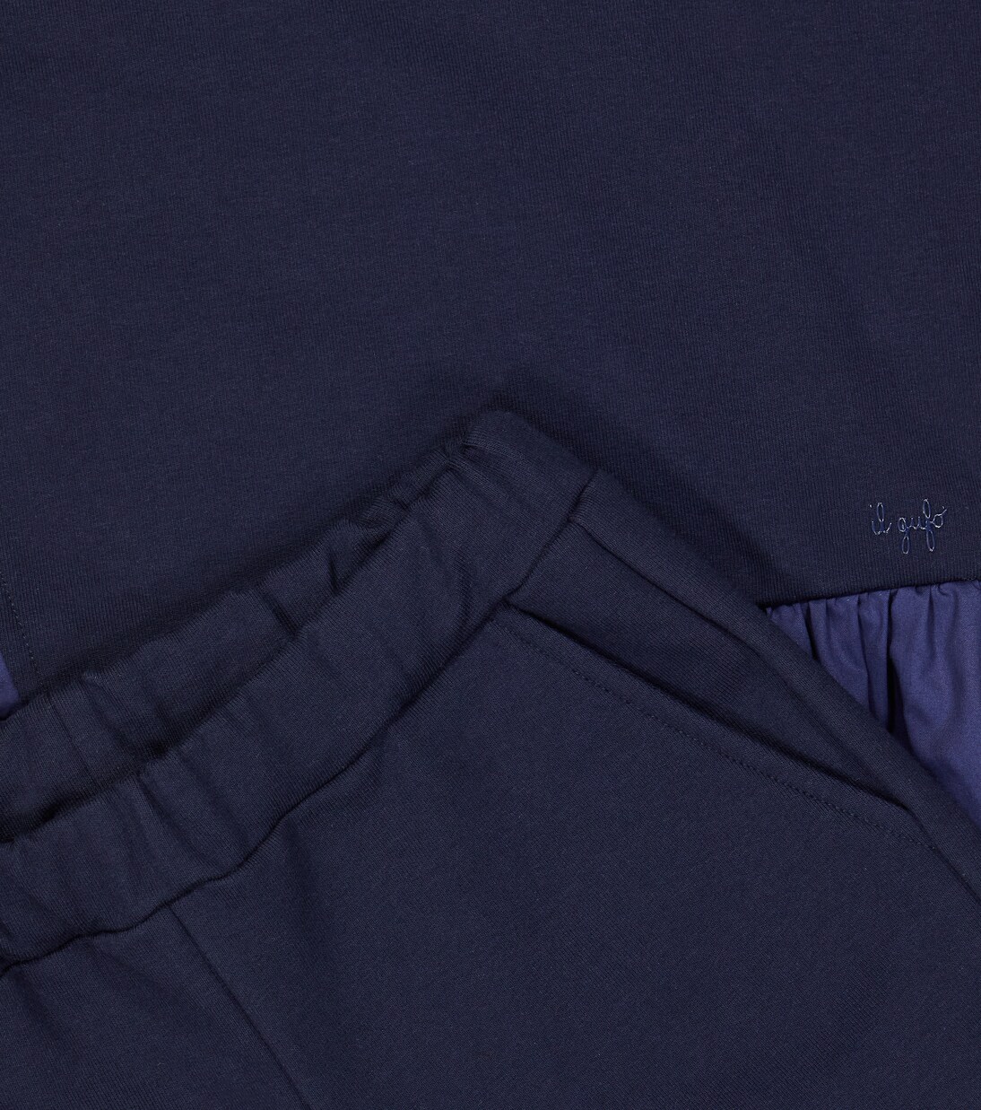 Cotton-blend sweatshirt and sweatpants set | Il Gufo