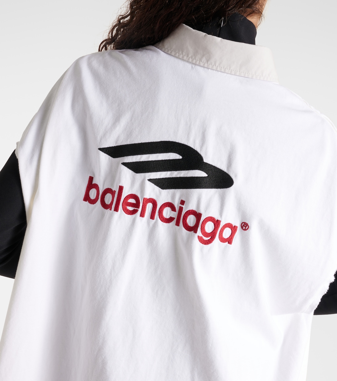 Oversize-Hemdblusenkleid aus Baumwolle | Balenciaga