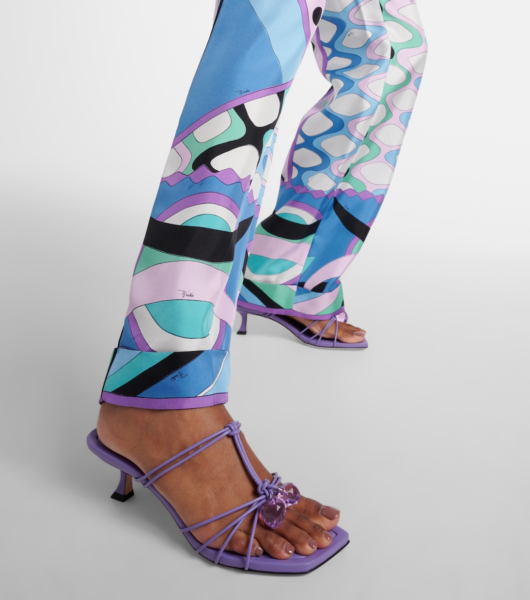 Jemma 50 embellished leather mules | Jimmy Choo