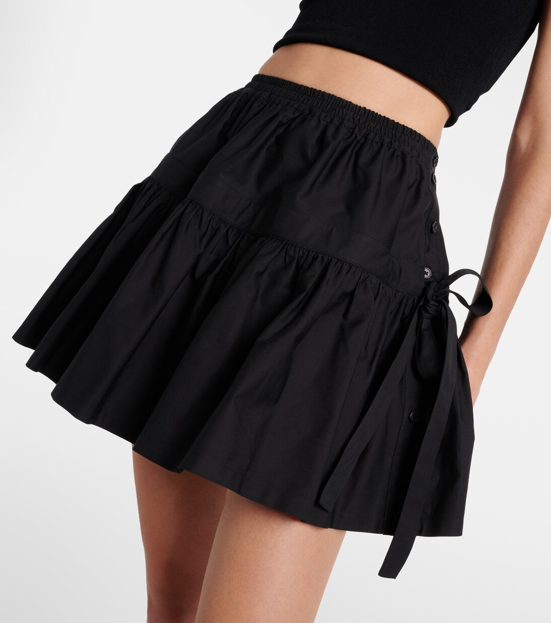 Deesser bow-detail miniskirt  | Alaïa