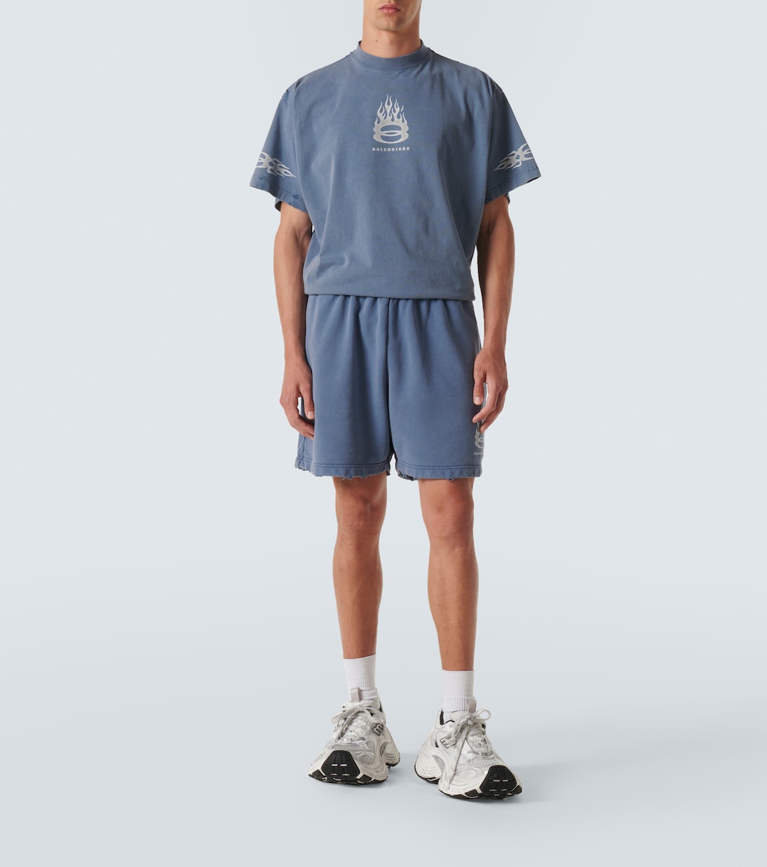 Burning Unity cotton jersey T-shirt | Balenciaga