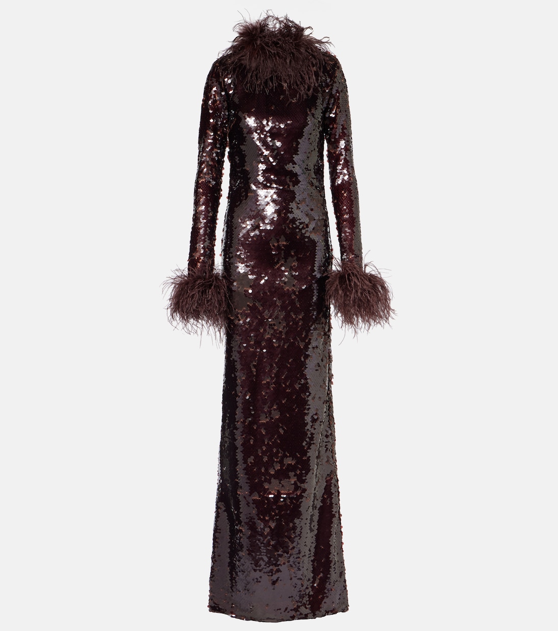Zouzou feather-trimmed sequined gown | The New Arrivals Ilkyaz Ozel