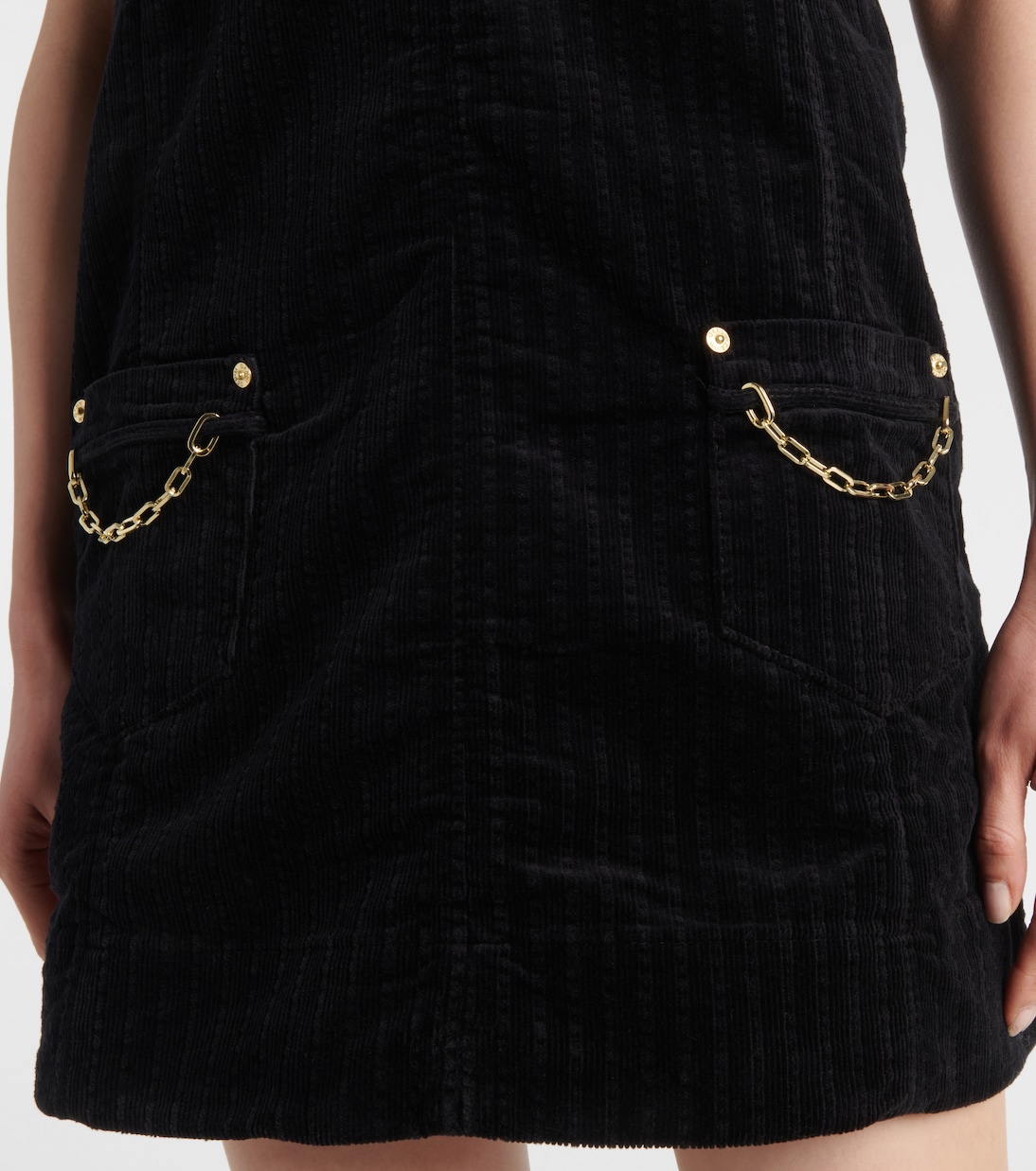 Robe en velours côtelé de coton | Ganni