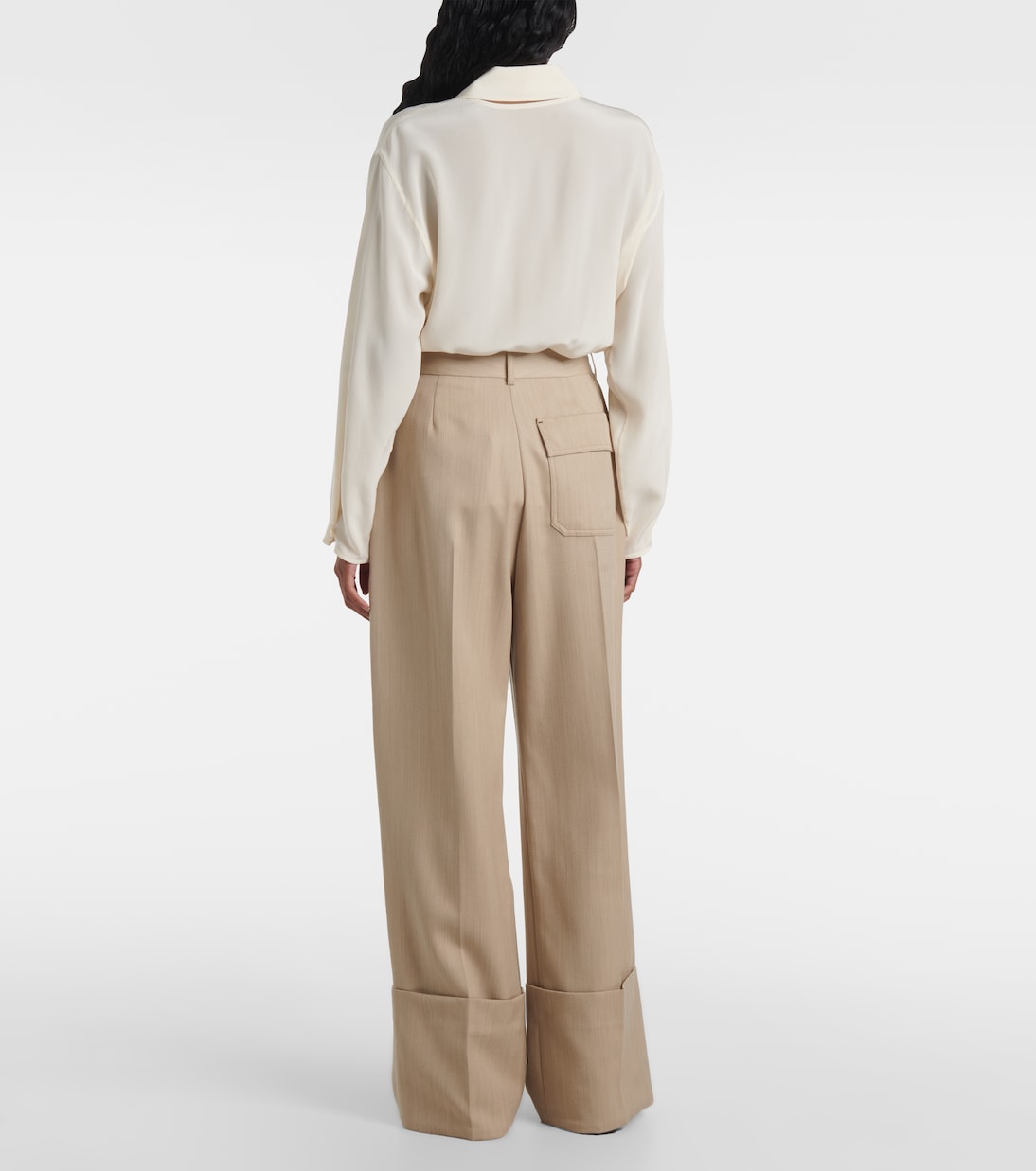 Weite Hose aus Schurwolle | Victoria Beckham