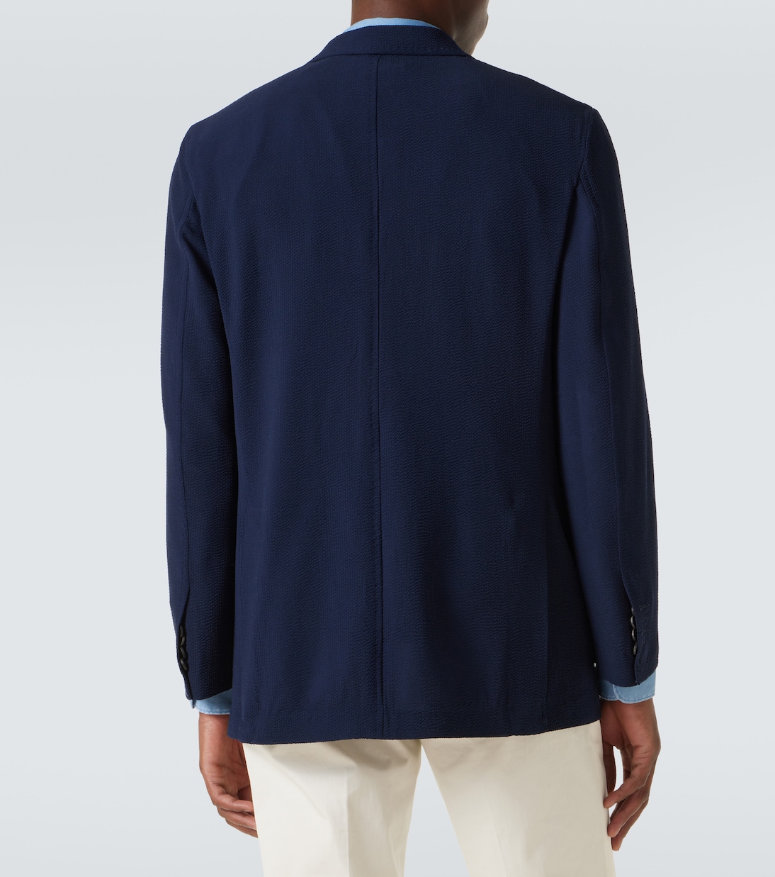 Striped single-breasted wool blazer | Rubinacci