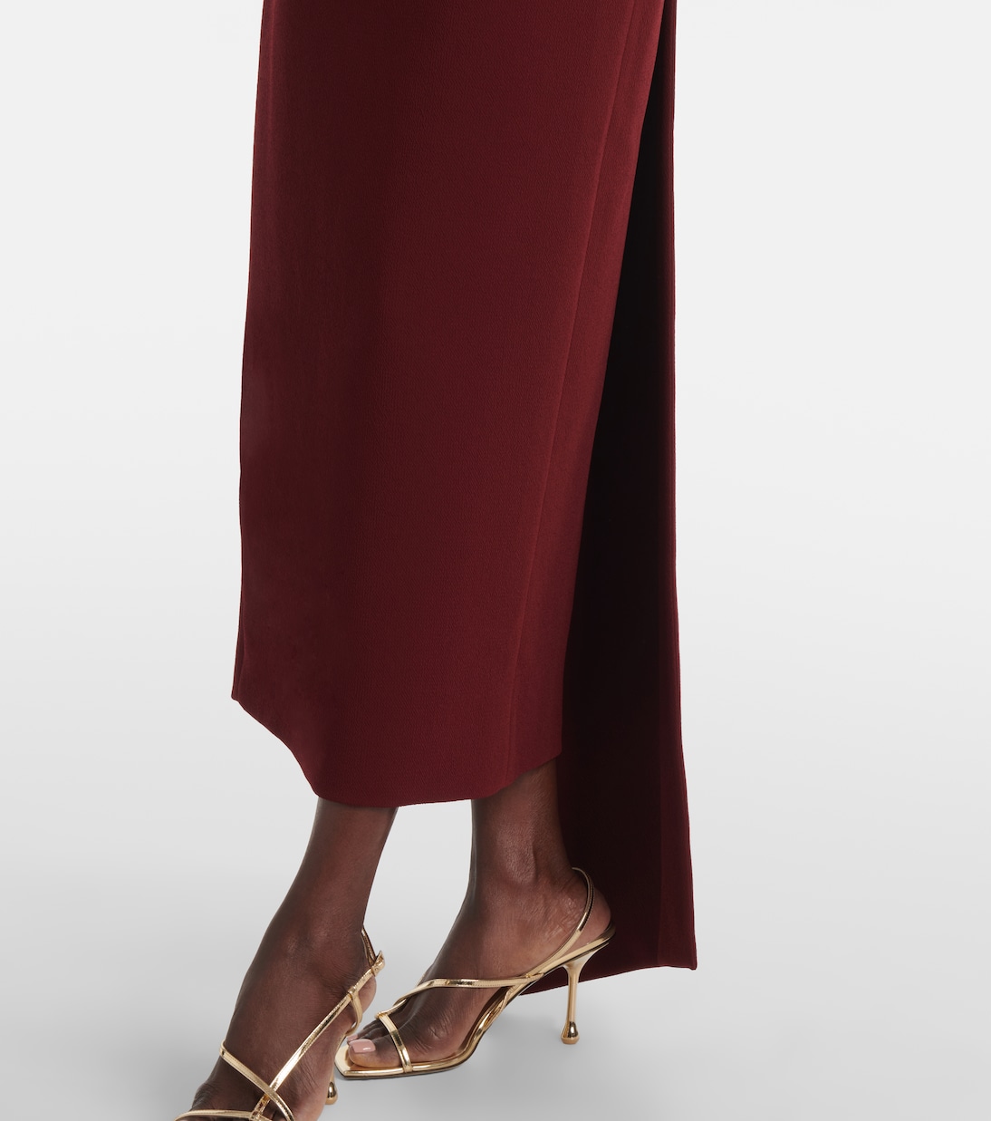 Off-Shoulder-Midikleid Derika aus Crêpe | Emilia Wickstead