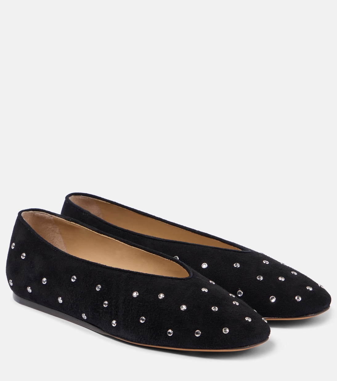Regency embellished suede ballet flats | Le Monde Béryl
