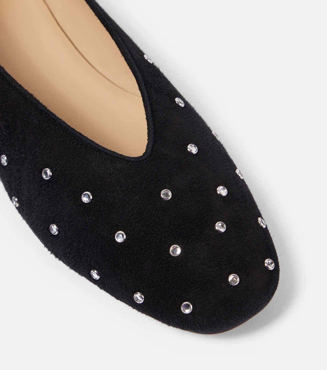 Regency embellished suede ballet flats | Le Monde Béryl