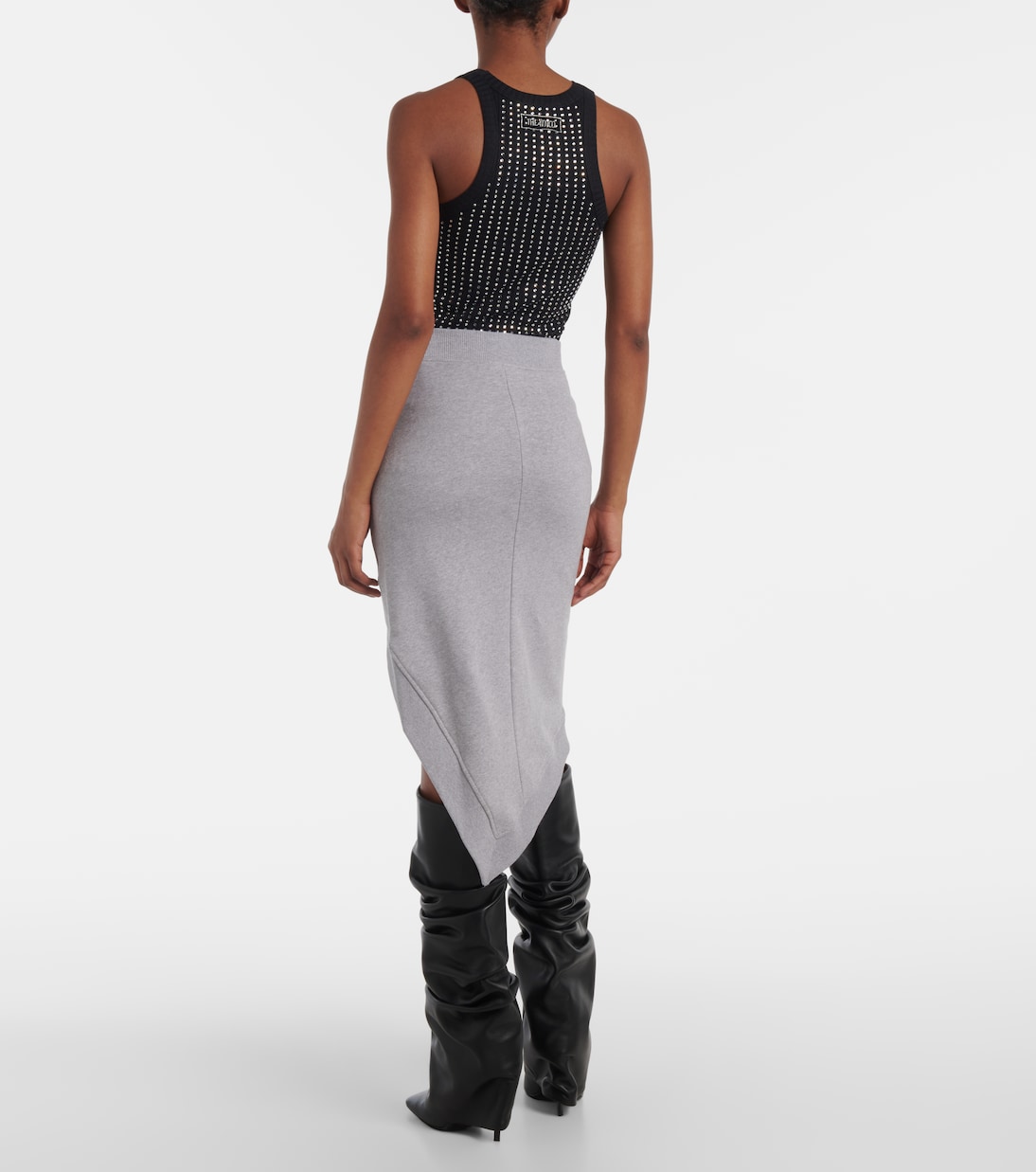 Midirock aus Baumwoll-Jersey | The Attico