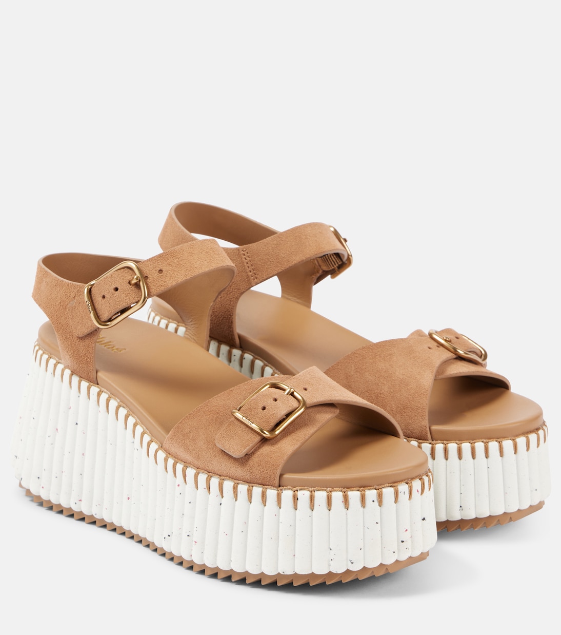 Nama suede wedge sandals | Chloé