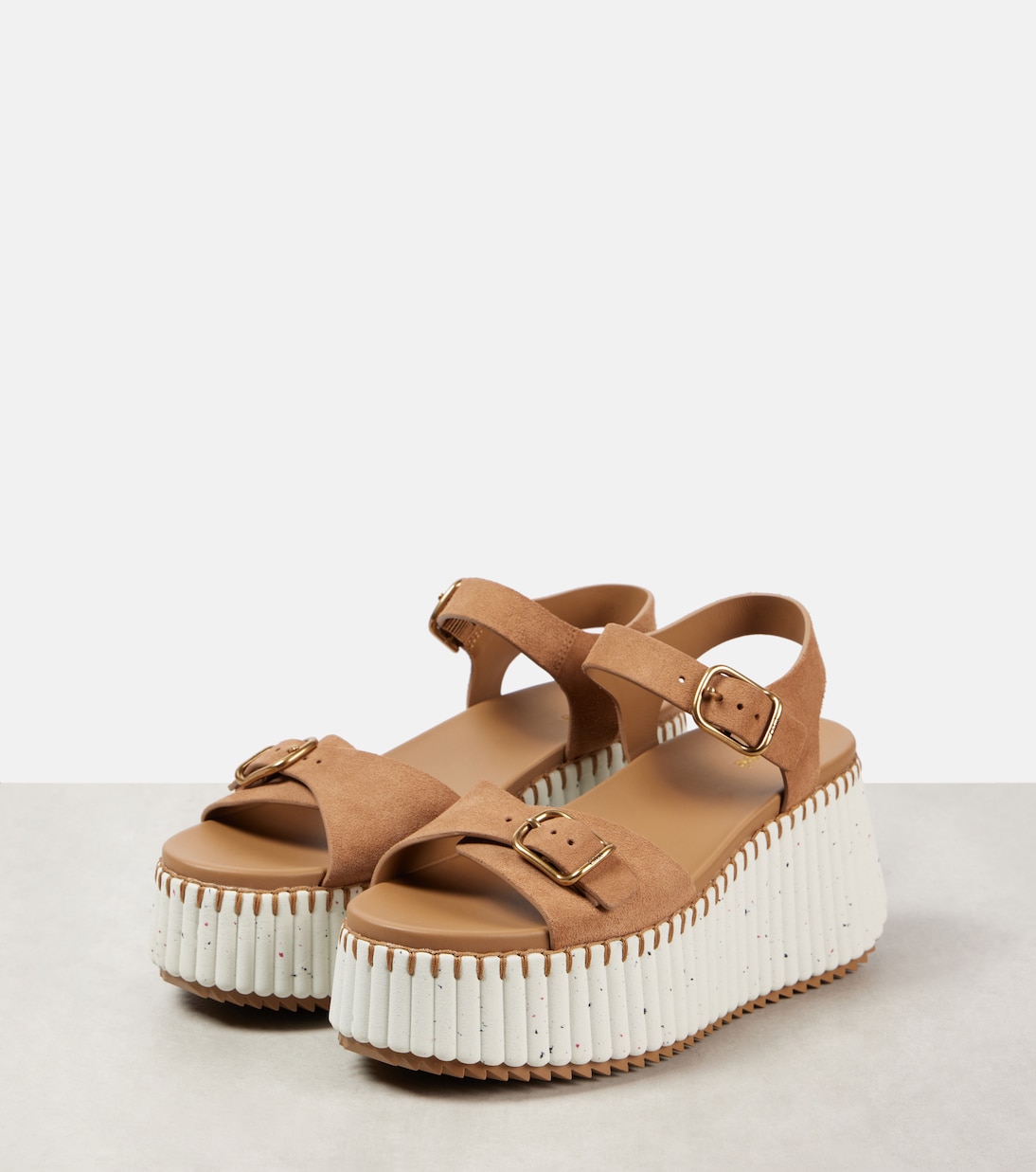 Nama suede wedge sandals | Chloé