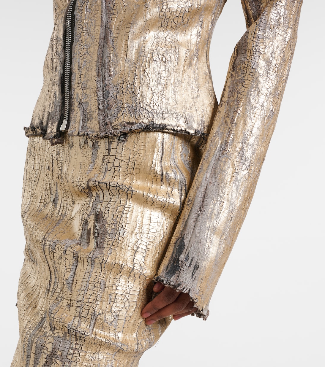 Beschichtete Jeansjacke Gary | Rick Owens