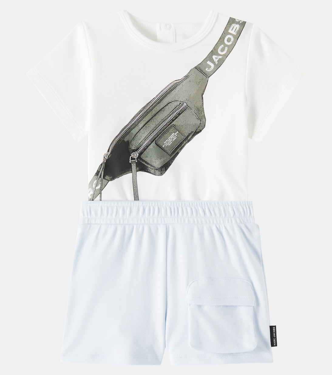 Baby cotton T-shirt and shorts set | Marc Jacobs Kids