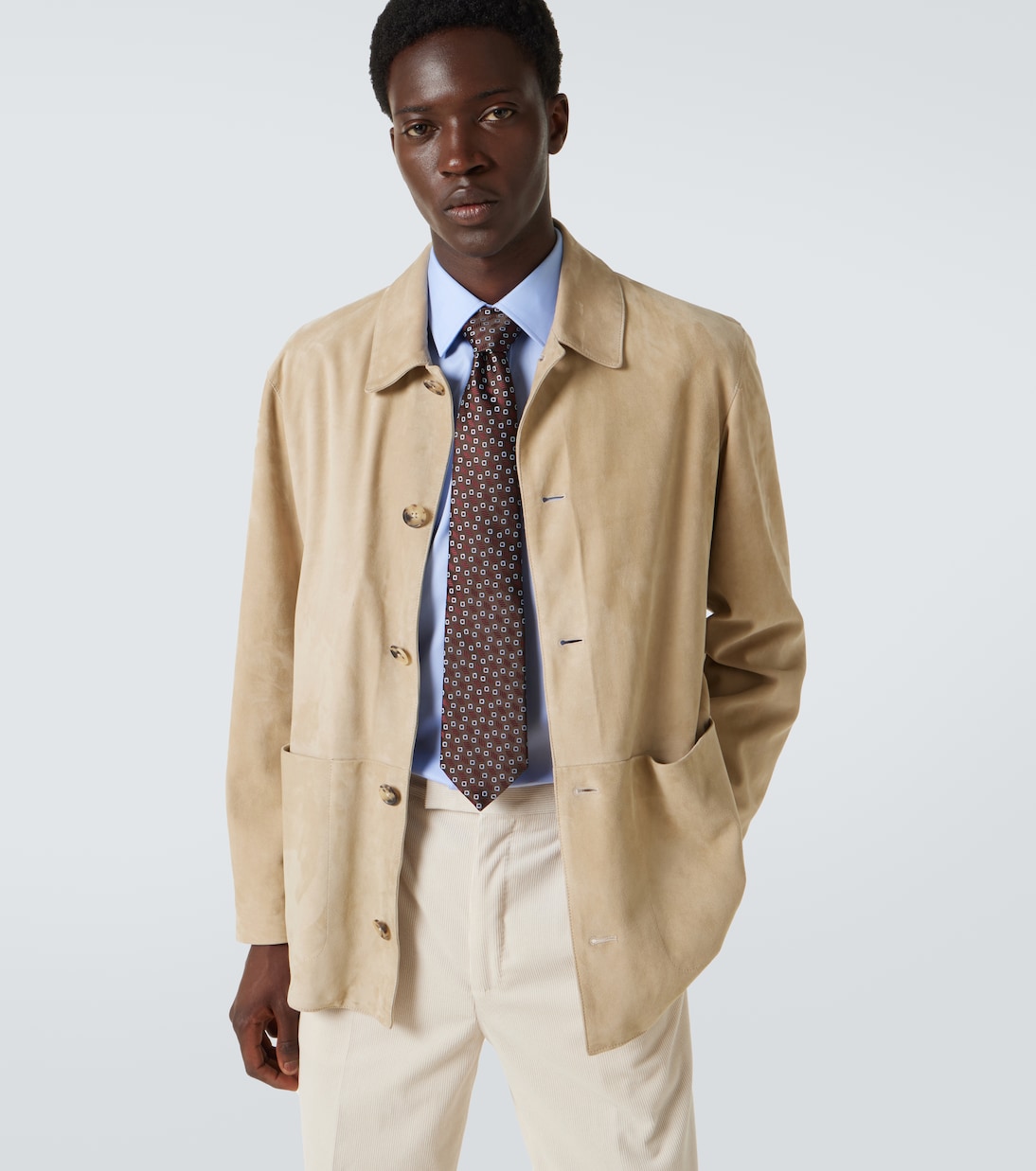 Silk jacquard tie | Charvet