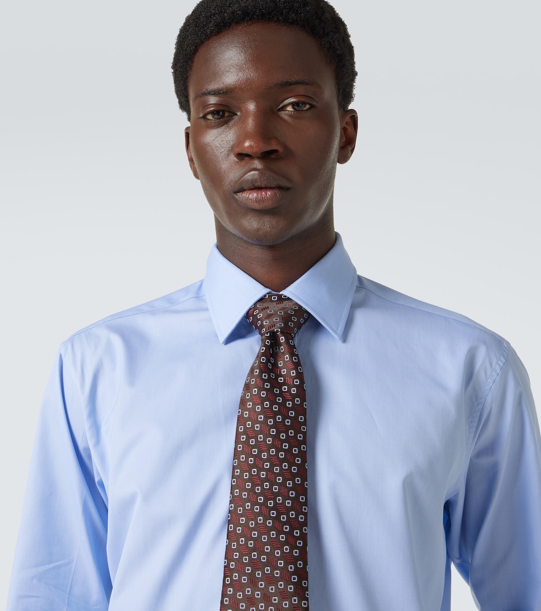 Silk jacquard tie | Charvet