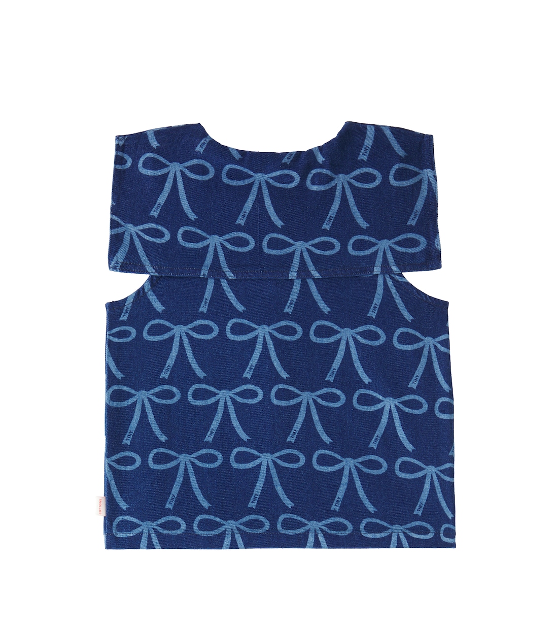 Bows denim blouse | Tinycottons