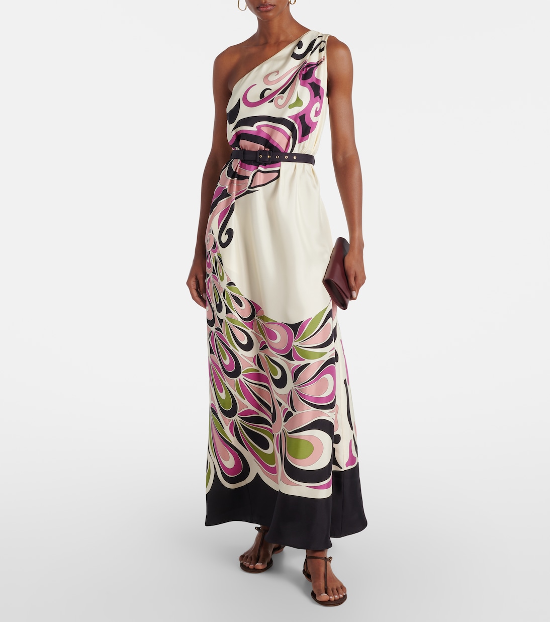 Roy printed silk twill maxi dress | La DoubleJ