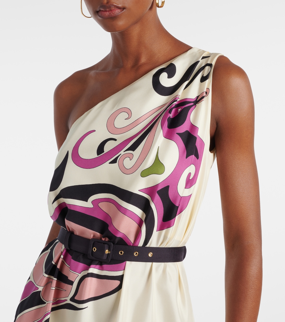 Roy printed silk twill maxi dress | La DoubleJ