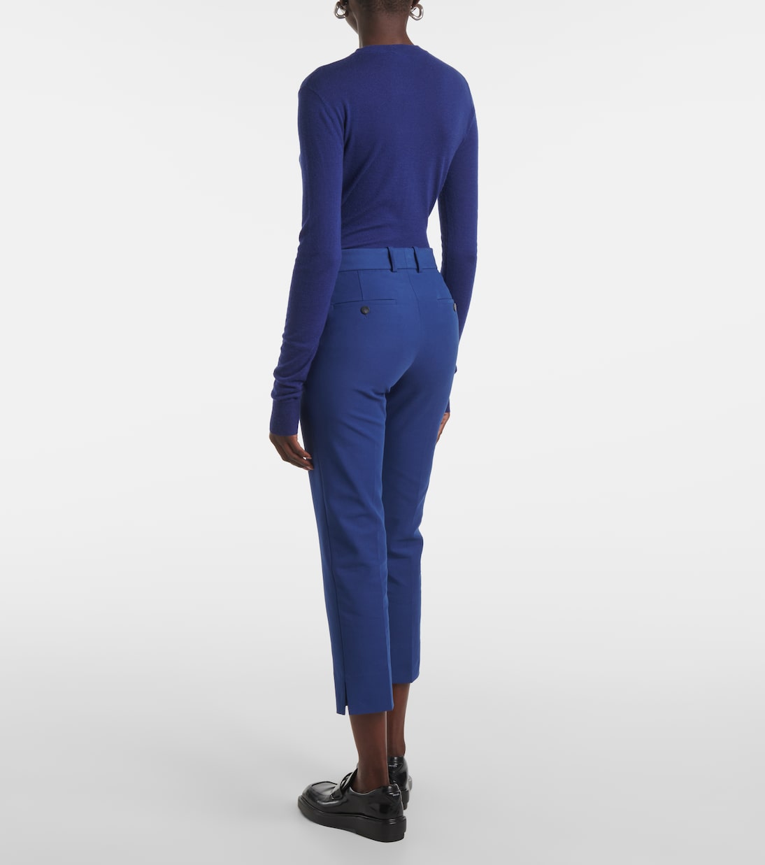 Bing Court cotton-blend slim pants | Joseph