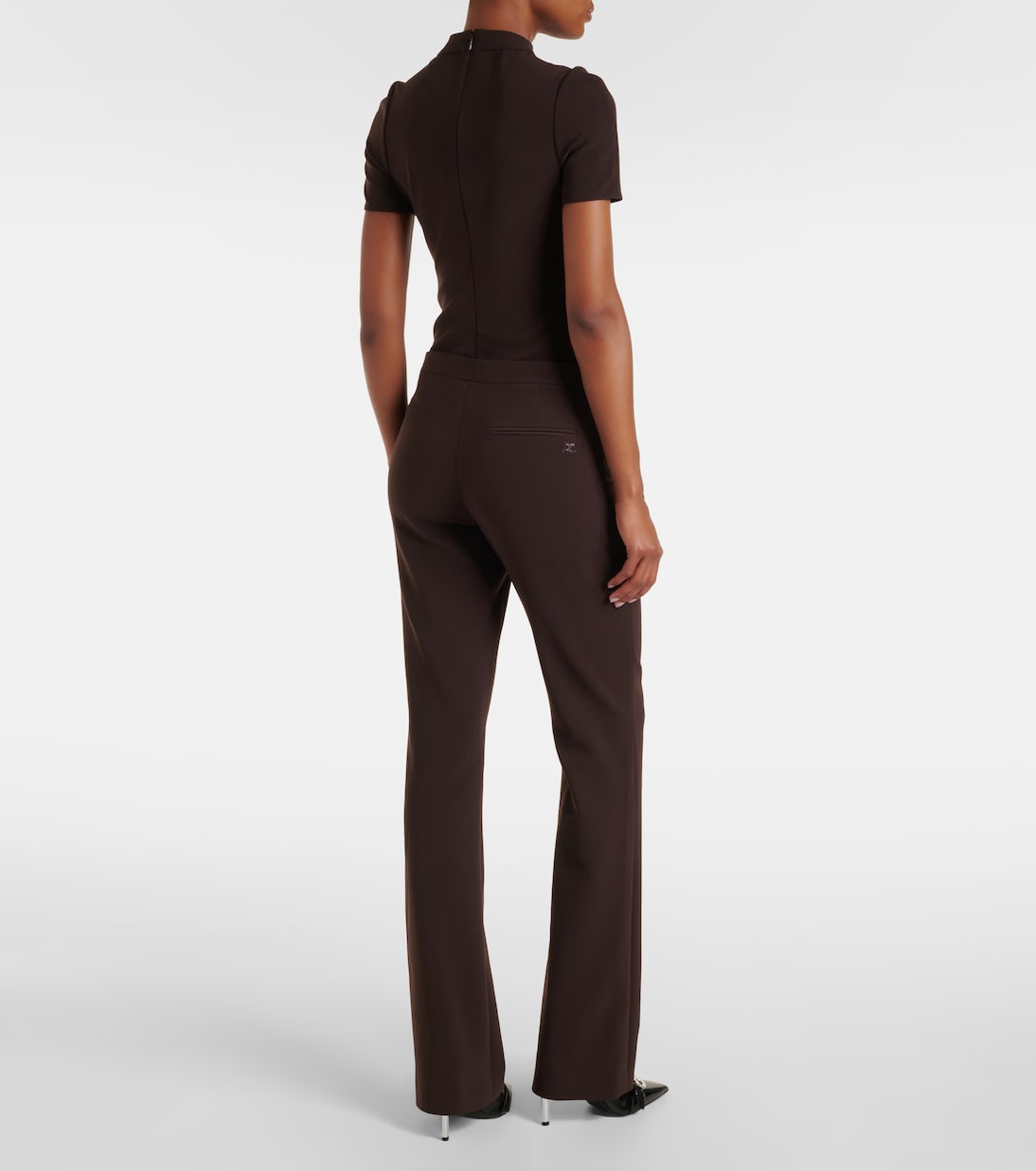 High-rise flared pants | Courrèges