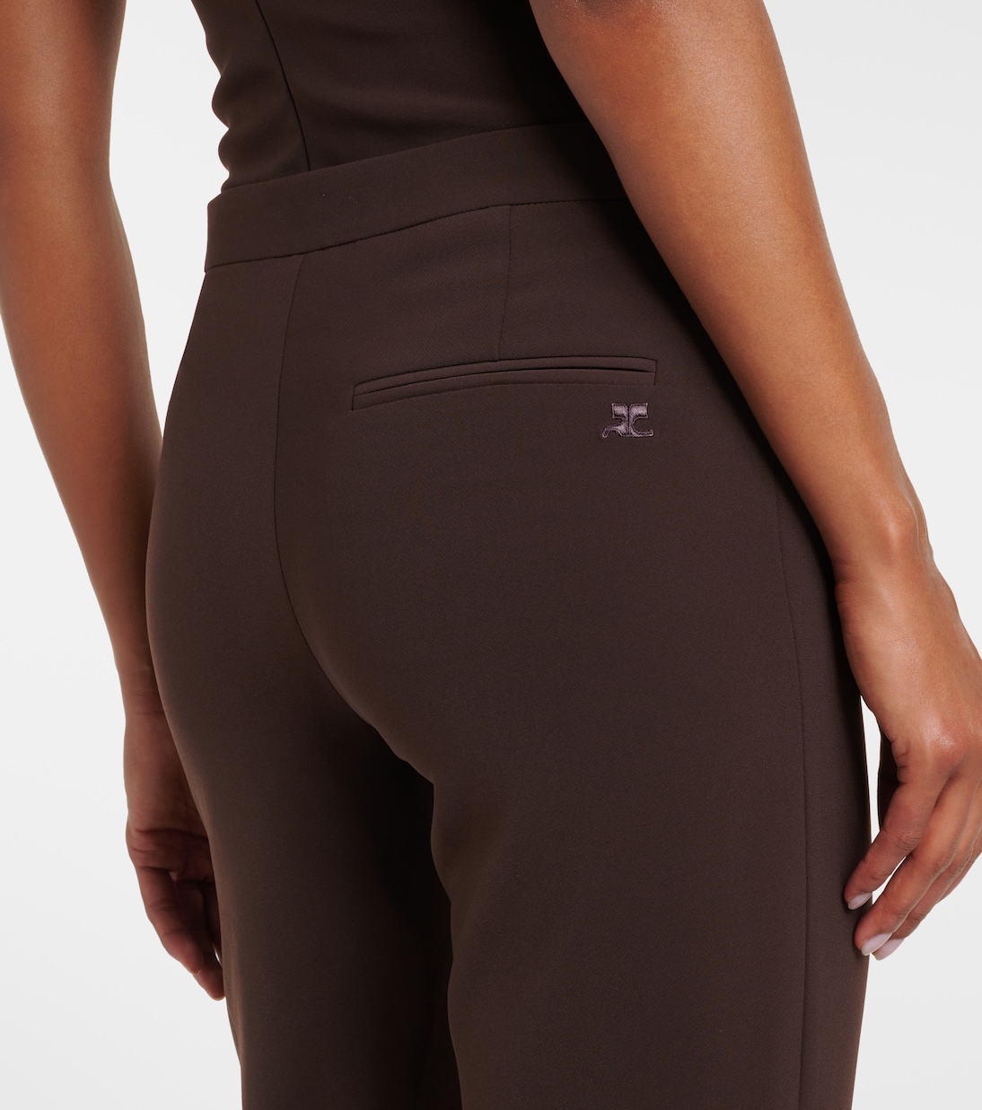 High-rise flared pants | Courrèges