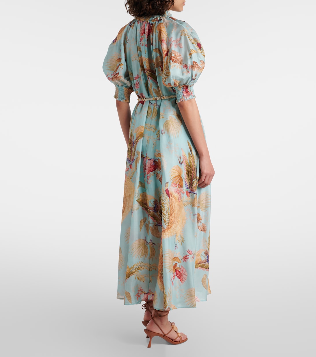 Ascension Billow floral silk maxi dress | Zimmermann