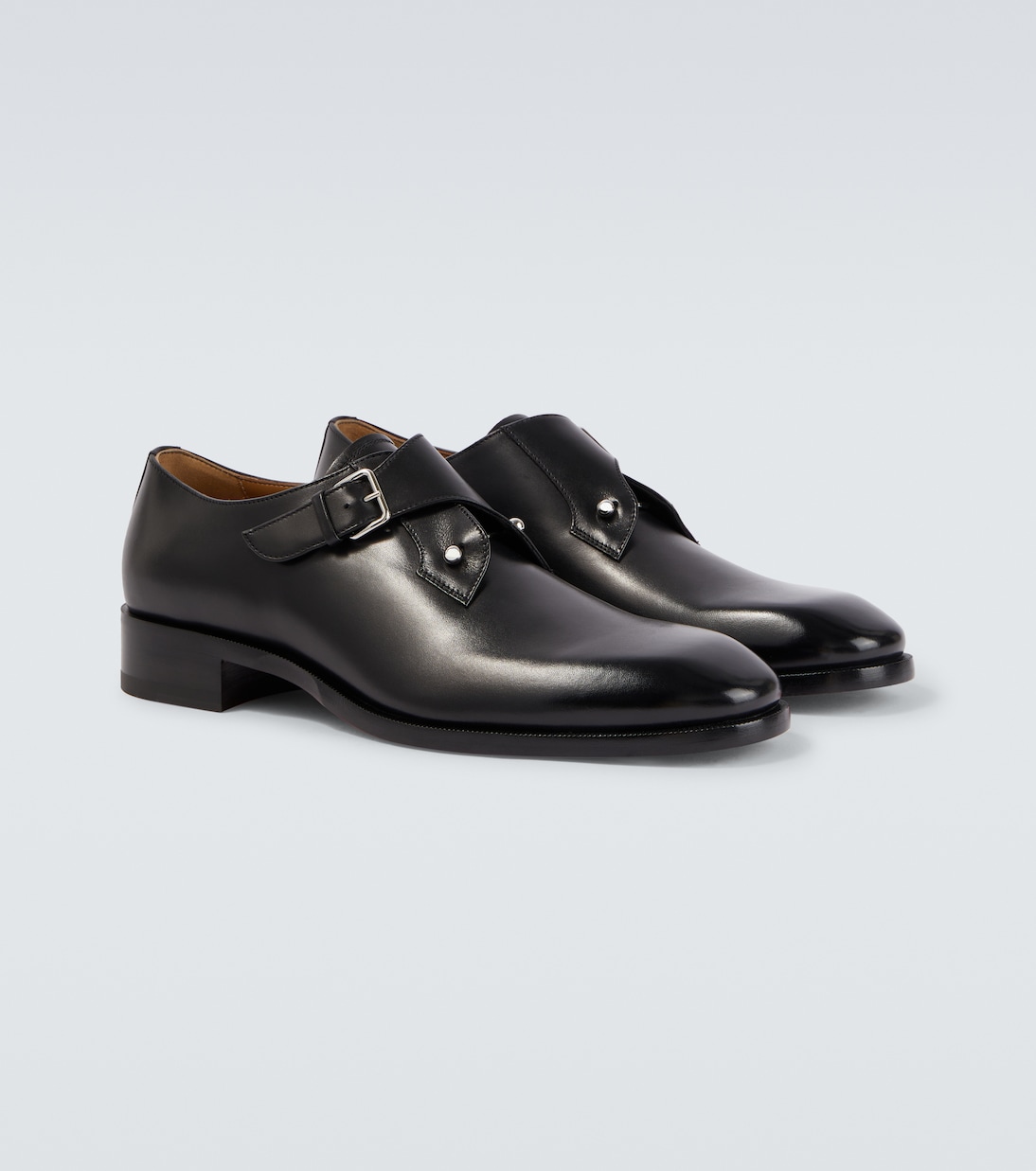 Chambelimonk leather monk strap shoes | Christian Louboutin