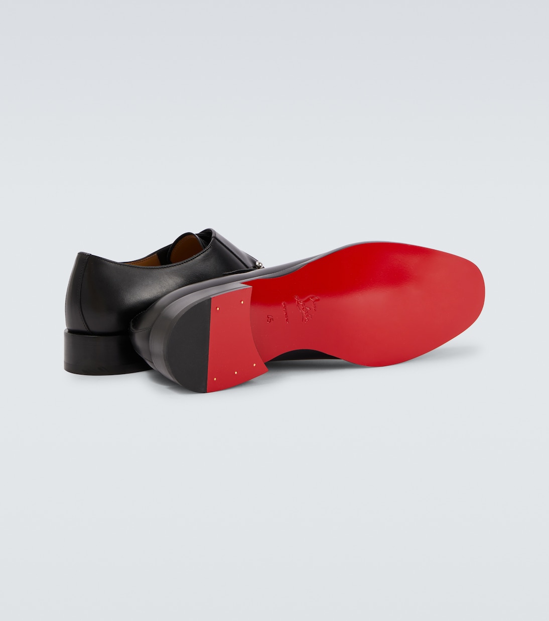 Chambelimonk leather monk strap shoes | Christian Louboutin