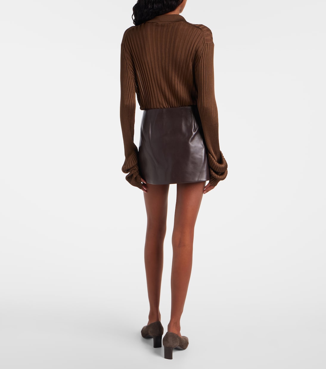 Jett leather miniskirt | Khaite