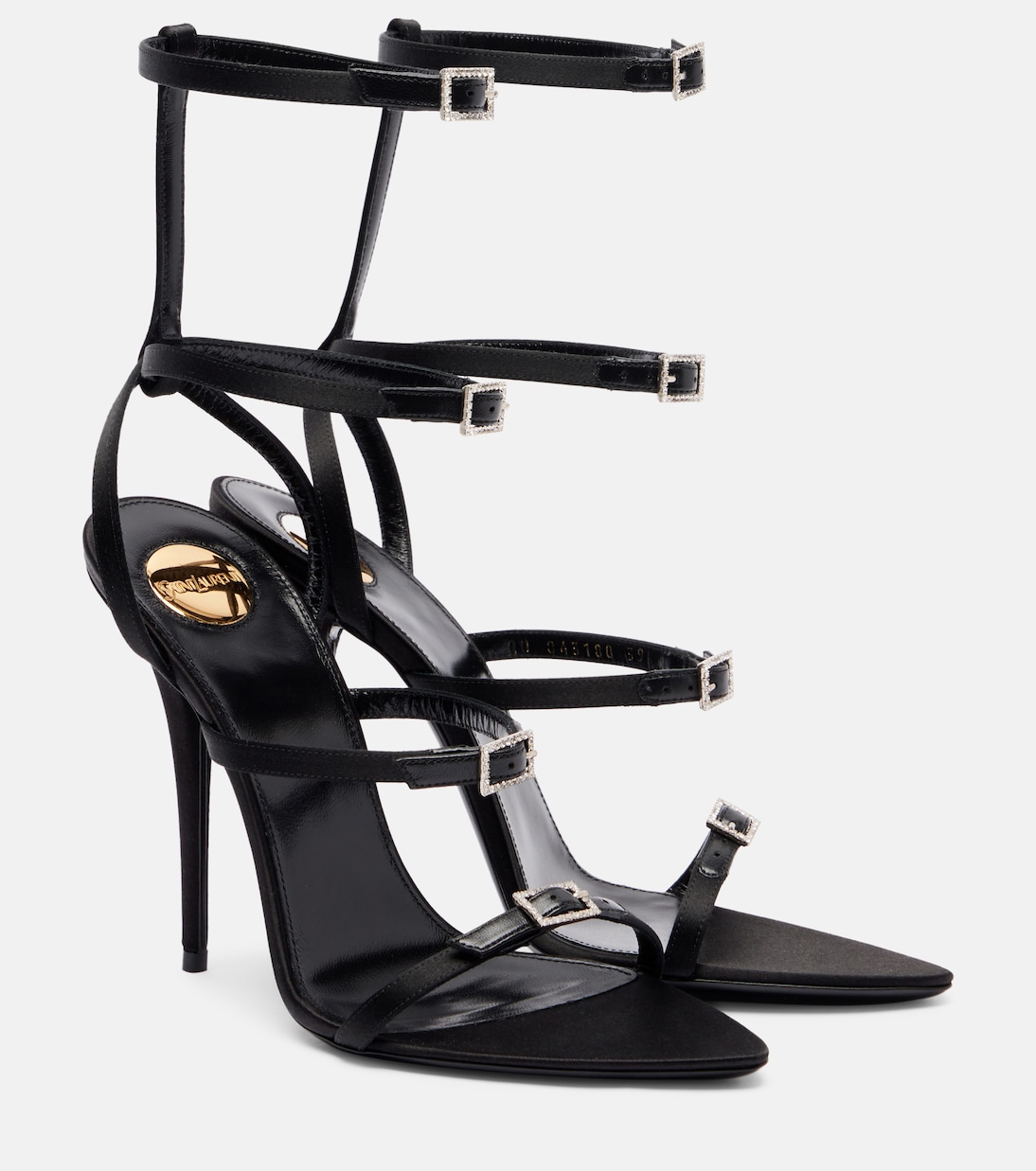 Sandalen Nuit 110 aus Satin | Saint Laurent
